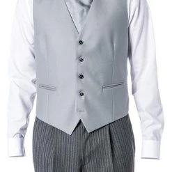 Wilvorst Cut Weste 408230/01/20 A-Line, Wolle, Grau