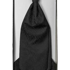 Wilvorst Krawattenplastron 407207/10/0612 Plastron und Einstecktuch, Mikrofaser, Schwarz -Anzüge & Westen Schritte 111588 norm6