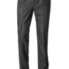HILTL Hose Milano-U 42053/33802/10 Hose Milano U, Classic Fit, Flanell, Anthrazit meliert, Anthrazit -Anzüge & Westen Schritte 116063 norm