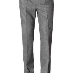 HILTL Hose Milano-U 42053/33802/14 Hose Milano U, Classic Fit, Flanell, Grau meliert, Grau