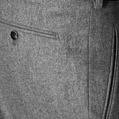 HILTL Hose Milano-U 42053/33802/14 Hose Milano U, Classic Fit, Flanell, Grau meliert, Grau -Anzüge & Westen Schritte 116064 norm4