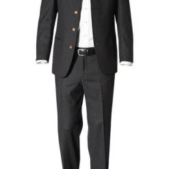 Lodenfrey Anzug B8105+B6213/18450/85 Schurwolle, Graphit, Anthrazit