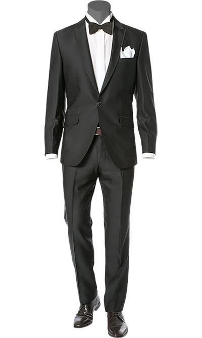 Wilvorst Anzug 413201/60/7951/222/2 Slim Line, Wolle-Viskose, Dunkelbraun gestreift 3 Wilvorst Anzug 413201/60/7951/222/2 Slim Line, Wolle-Viskose, Dunkelbraun gestreift