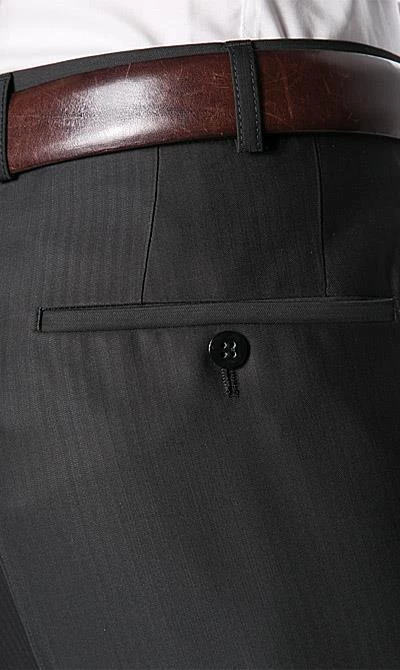 Wilvorst Anzug 413201/60/7951/222/2 Slim Line, Wolle-Viskose, Dunkelbraun gestreift 10 Wilvorst Anzug 413201/60/7951/222/2 Slim Line, Wolle-Viskose, Dunkelbraun gestreift – Bild 8