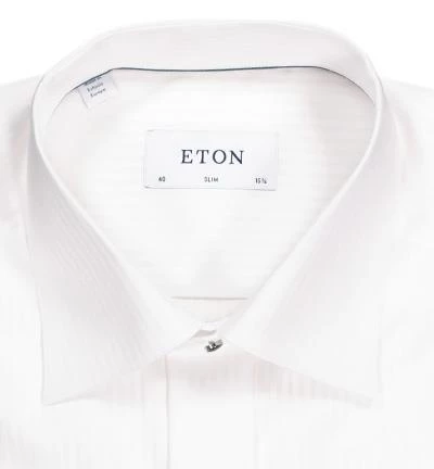 ETON Slim Fit Evening UMA 7343/70509/01 Hemd, Baumwolle, Weiß 4 ETON Slim Fit Evening UMA 7343/70509/01 Hemd, Baumwolle, Weiß – Bild 2