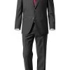 bugatti Anzug Regular Fit 99801/791000+788000/280 Schurwolle, Anthrazit -Anzüge & Westen Schritte 145785 norm