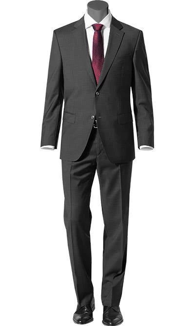 bugatti Anzug Regular Fit 99801/791000+788000/280 Schurwolle, Anthrazit 3 bugatti Anzug Regular Fit 99801/791000+788000/280 Schurwolle, Anthrazit