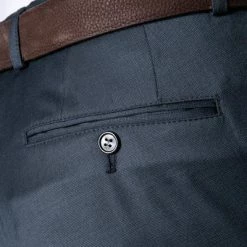 Carl Gross Hose 00/003N0/332023/Sascha/63 Modern Fit, Schurwolle Super110 Reda, Dunkelblau meliert, Blau -Anzüge & Westen Schritte 151893 norm3