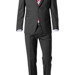 bugatti Anzug Smart Fit 99801/793000+788300/280 Schurwolle, Anthrazit