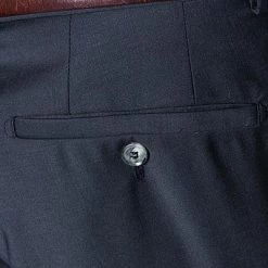 bugatti Hose Regular Fit 99801/788000/390 Schurwolle, Marineblau, Marine -Anzüge & Westen Schritte 159420 norm3