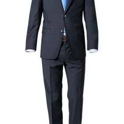bugatti Anzug Regular Fit 99801/791000+788000/390 Schurwolle, Marine
