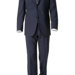 DIGEL Anzug Modern Fit 99976/121016+111066/22 Schurwolle, Nachtblau, Marine