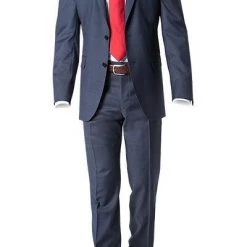 DIGEL Anzug Modern Fit 99820/126003+116062/24 Schurwolle Super120, Dunkelblau