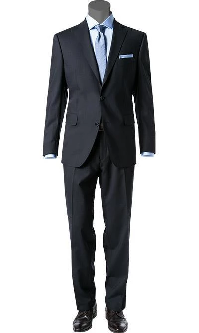 Carl Gross Anzug 57/0039/1751+1075/63 Regular Fit, Schurwolle, Nachtblau, Marine 3 Carl Gross Anzug 57/0039/1751+1075/63 Regular Fit, Schurwolle, Nachtblau, Marine