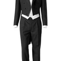 Wilvorst Frackanzug Figaro 401201/01/1050/730/3 Classic Line, Wolle, Schwarz