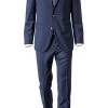 Tommy Hilfiger Tailored Anzug TT67834123 + 25/019 Fitted, Schurwolle Super130, Saphirblau -Anzüge & Westen Schritte 169615 norm