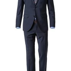 CG Anzug 20/025S0/423562+433053/62 Modern Fit, Schurwoll-Stretch, Nachtblau meliert, Dunkelblau