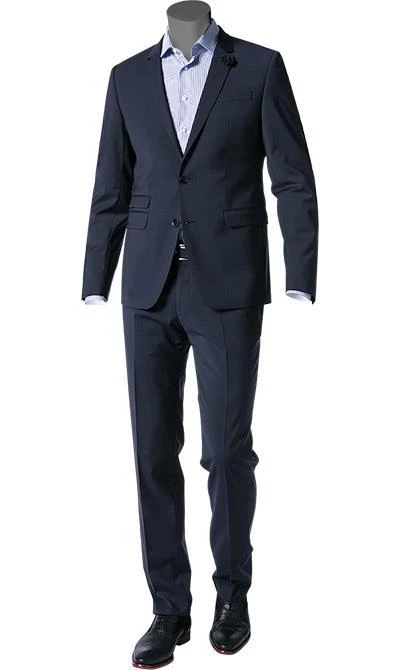 DIGEL Anzug Extra Slim Fit 99849/120108+110049/22 Schurwoll-Stretch, Nachtblau 3 DIGEL Anzug Extra Slim Fit 99849/120108+110049/22 Schurwoll-Stretch, Nachtblau
