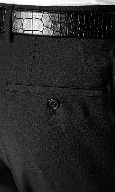 Pierre Cardin Anzug 52250+72002/850/10001/2000 Regular Fit, Schurwolle, Schwarz 10 Pierre Cardin Anzug 52250+72002/850/10001/2000 Regular Fit, Schurwolle, Schwarz – Bild 8