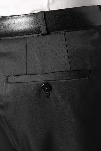 Wilvorst Hose 411100/10/222 Slim Line, Wolle, Schwarz 5 Wilvorst Hose 411100/10/222 Slim Line, Wolle, Schwarz – Bild 3