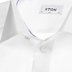 ETON Slim Fit Kent 3100/79512/00 Hemd, Twill, Weiß -Anzüge & Westen Schritte 189507 norm3