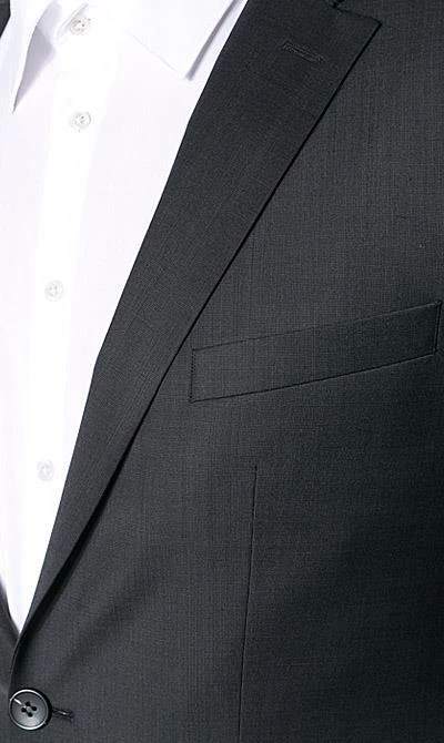 CG Anzug schwarz 20/023S0/423562+433053/90 Slim Fit, Schurwolle, Schwarz meliert 5 CG Anzug schwarz 20/023S0/423562+433053/90 Slim Fit, Schurwolle, Schwarz meliert – Bild 3