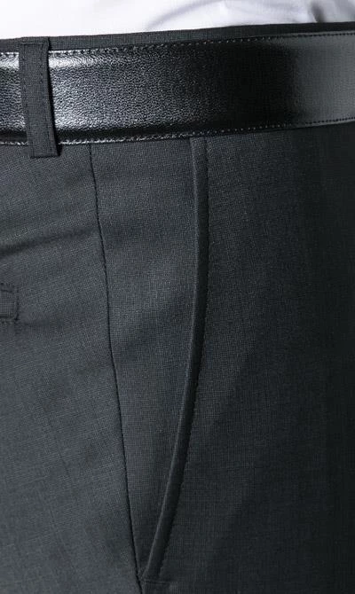 CG Anzug schwarz 20/023S0/423562+433053/90 Slim Fit, Schurwolle, Schwarz meliert 10 CG Anzug schwarz 20/023S0/423562+433053/90 Slim Fit, Schurwolle, Schwarz meliert – Bild 8