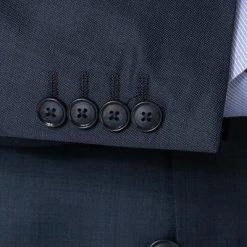 Pierre Cardin Anzug 52250/850+72002/850/56061/3101 Regular Fit, Schurwolle, Saphirblau meliert, Saphirblau -Anzüge & Westen Schritte 192163 norm4