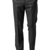HILTL Hose Piacenza 42053/34600/10 Regular Fit, Flanell, Anthrazit meliert, Anthrazit -Anzüge & Westen Schritte 192276 norm