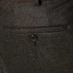 HILTL Hose Piacenza 42053/34600/30 Regular Fit, Flanell, Kaffeebraun meliert, Kaffeebraun -Anzüge & Westen Schritte 192279 norm3