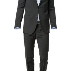 Carl Gross Anzug 30/015S0/324932+338303/83 Modern Fit, Schurwolle, Anthrazit meliert, Anthrazit