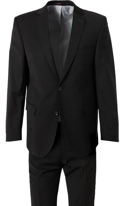 Carl Gross Anzug 30/015S0/324932+338303/90 Modern Fit, Schurwoll-Stretch, Schwarz 5 Carl Gross Anzug 30/015S0/324932+338303/90 Modern Fit, Schurwoll-Stretch, Schwarz – Bild 3