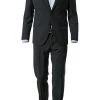 DIGEL Anzug slim line 99832/Allan+Apollo/10 Slim Fit, Schurwolle Super100, Schwarz -Anzüge & Westen Schritte 204055 norm