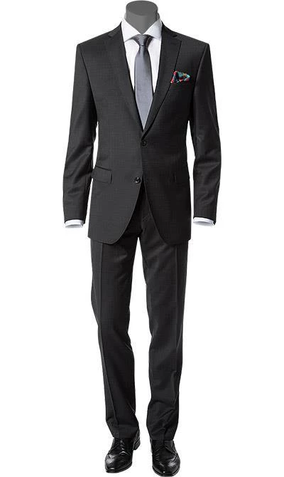 Carl Gross Anzug 40/017S1/323012+332023/83 Modern Fit, Schurwolle Super120, Anthrazit meliert, Anthrazit 3 Carl Gross Anzug 40/017S1/323012+332023/83 Modern Fit, Schurwolle Super120, Anthrazit meliert, Anthrazit