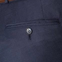 Carl Gross Anzug 40/017S1/323012+332023/63 Modern Fit, Schurwolle Super120, Dunkelblau meliert, Marine -Anzüge & Westen Schritte 204426 norm8