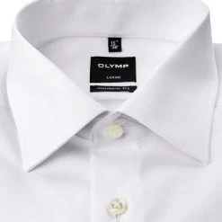 OLYMP Hemd Luxor Modern Fit 1810/65/00 Popeline, Weiß, Weiss -Anzüge & Westen Schritte 20856 norm2