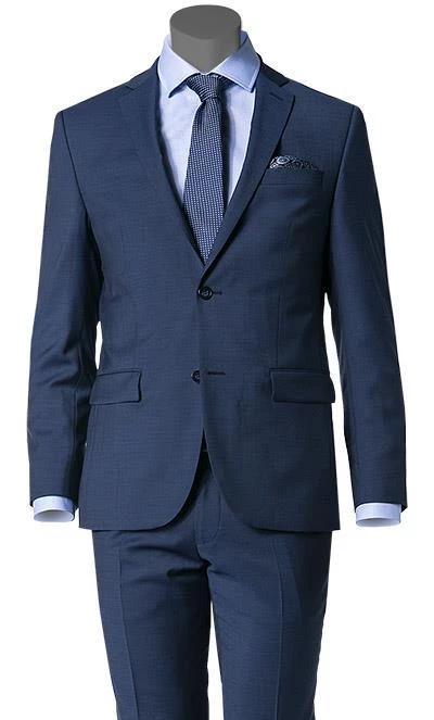 Daniel Hechter Anzug 58200/7993+5635/62 Modern Fit, Schurwolle, Dunkelblau kariert, Royal 4 Daniel Hechter Anzug 58200/7993+5635/62 Modern Fit, Schurwolle, Dunkelblau kariert, Royal – Bild 2