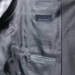 EDUARD DRESSLER Anzug 00510/6B51+3B25/26 Schurwolle Super140, Mittelgrau meliert, Anthrazit -Anzüge & Westen Schritte 216238 norm4