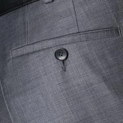 EDUARD DRESSLER Anzug 00510/6B51+3B25/26 Schurwolle Super140, Mittelgrau meliert, Anthrazit -Anzüge & Westen Schritte 216238 norm8