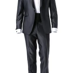 Wilvorst Smoking 433100/32/18501/631/2 Super Slim Line, Wolle, Nachtblau