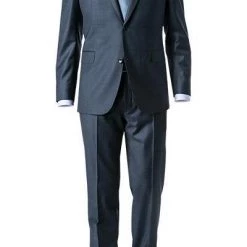 EDUARD DRESSLER Anzug 00510/6B51+3B25/46 Schurwolle, Blau meliert, Stahlblau