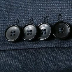 EDUARD DRESSLER Anzug 00510/6B51+3B25/46 Schurwolle, Blau meliert, Stahlblau -Anzüge & Westen Schritte 219829 norm3