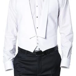 Botthof Frackweste 83-04-102/10 Baumwolle, Weiß