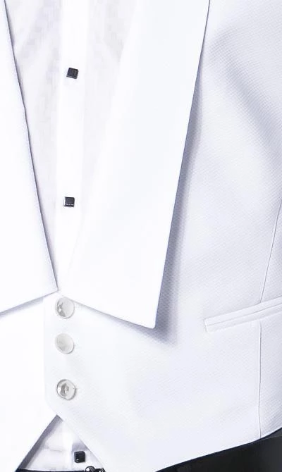 Botthof Frackweste 83-04-102/10 Baumwolle, Weiß 4 Botthof Frackweste 83-04-102/10 Baumwolle, Weiß – Bild 2