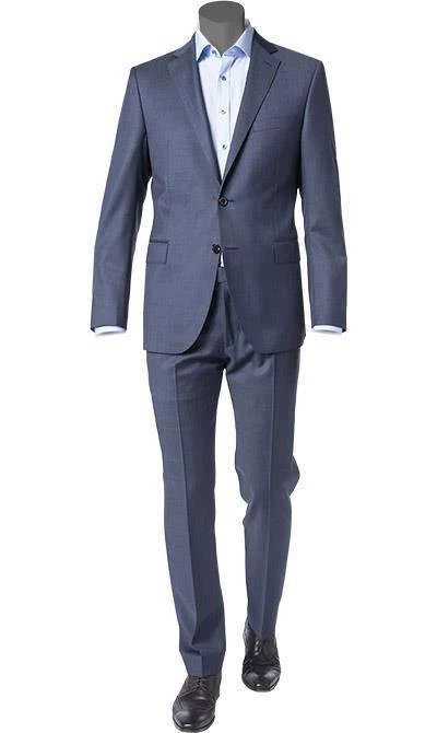 Windsor Anzug 13009345+13009348/425 Anzug Sera-Sole, Shaped Fit, Schurwolle, Dunkelblau meliert, Stahlblau 3 Windsor Anzug 13009345+13009348/425 Anzug Sera-Sole, Shaped Fit, Schurwolle, Dunkelblau meliert, Stahlblau