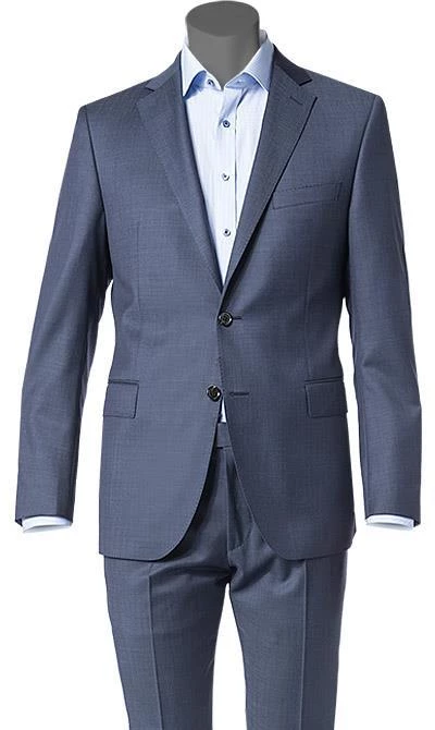 Windsor Anzug 13009345+13009348/425 Anzug Sera-Sole, Shaped Fit, Schurwolle, Dunkelblau meliert, Stahlblau 4 Windsor Anzug 13009345+13009348/425 Anzug Sera-Sole, Shaped Fit, Schurwolle, Dunkelblau meliert, Stahlblau – Bild 2