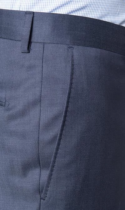 Windsor Anzug 13009345+13009348/425 Anzug Sera-Sole, Shaped Fit, Schurwolle, Dunkelblau meliert, Stahlblau 10 Windsor Anzug 13009345+13009348/425 Anzug Sera-Sole, Shaped Fit, Schurwolle, Dunkelblau meliert, Stahlblau – Bild 8