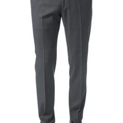 Windsor Hose L-WH Sole 13009349/113 Shaped Fit, Merinowolle Super130 Loro Piana, Anthrazit meliert, Anthrazit