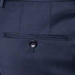 Windsor Hose L-WH Sole 13009349/120 Shaped Fit, Merinowolle Super130 Loro Piana, Dunkelblau, Marine -Anzüge & Westen Schritte 229077 norm4