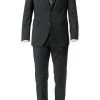 Windsor Anzug 13009346+13009349/110 Anzug Sera-Sole, Shaped Fit, Merinowolle Super130, Schwarz -Anzüge & Westen Schritte 229082 norm